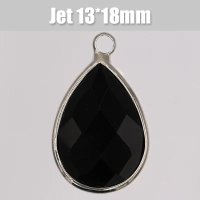 Jewelry Making Teardrop Glass Pendant Stone Crystal Rhinestones Stones Crystal for DIY Earring Decoration