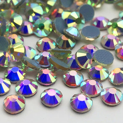 Wholesale Wholesale Glass Iron on Rhinestone Crystal Heat Transfer Washable Back Bulk Hotfix Rhinestones