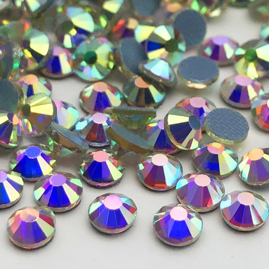 Wholesale Wholesale Glass Iron on Rhinestone Crystal Heat Transfer Washable Back Bulk Hotfix Rhinestones