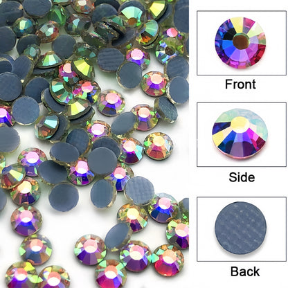 Wholesale Wholesale Glass Iron on Rhinestone Crystal Heat Transfer Washable Back Bulk Hotfix Rhinestones