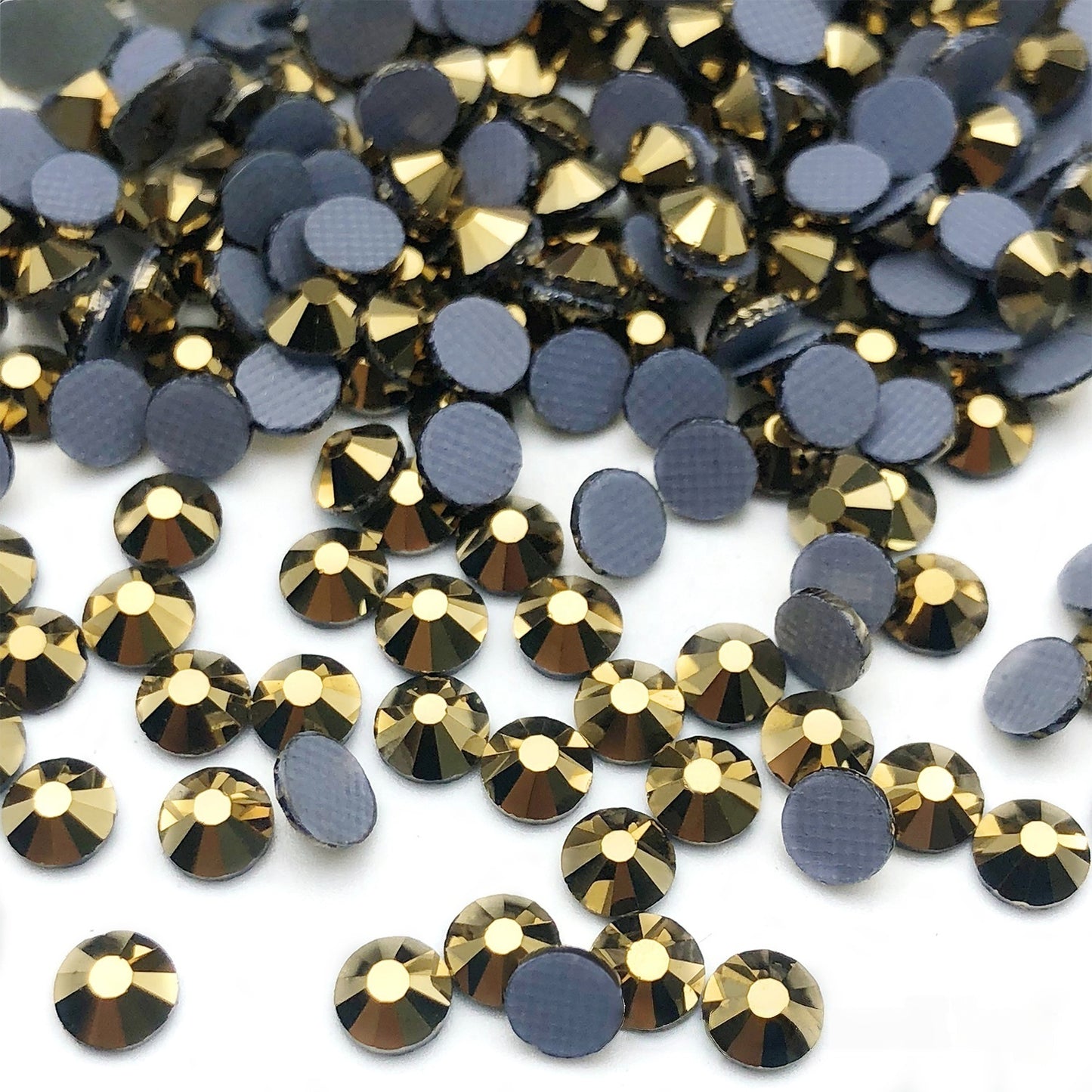 Wholesale Wholesale Glass Iron on Rhinestone Crystal Heat Transfer Washable Back Bulk Hotfix Rhinestones