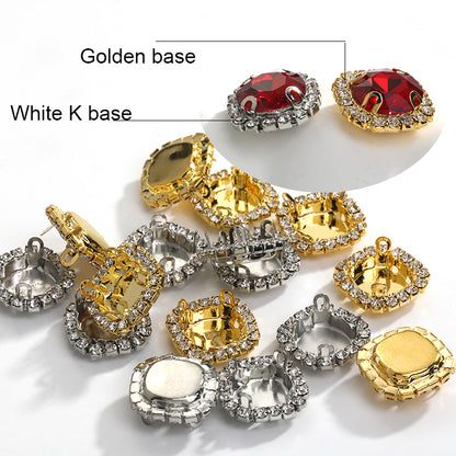Acmore Crystal Wholesale Cheap Price Round Shape Glass Rhinestone With Claw Setting Stone for Garment Decoration
