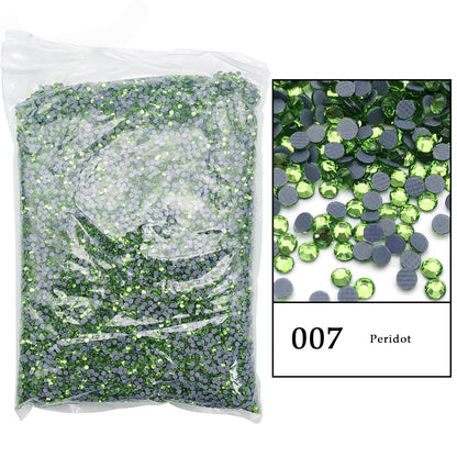 Wholesale Wholesale Glass Iron on Rhinestone Crystal Heat Transfer Washable Back Bulk Hotfix Rhinestones