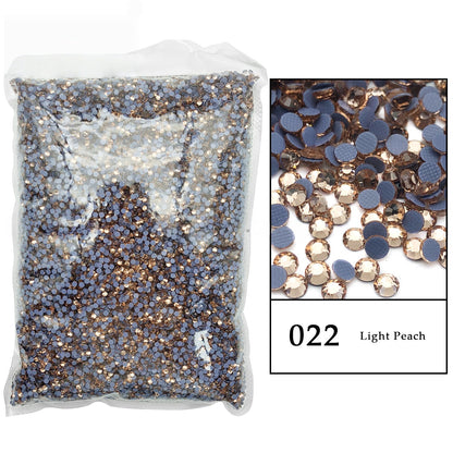 Wholesale Wholesale Glass Iron on Rhinestone Crystal Heat Transfer Washable Back Bulk Hotfix Rhinestones
