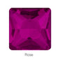 Hot Sale Square Fancy Stone Colorful Crystal Jewelry Point Back Rhinestones