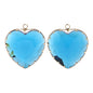 Acmore Crystal Peach Heart Transparent Crystal Glass Pendant with Claw Inlaid Rhinestone Pendant  Accessories for Earrings & Necklace