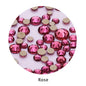 Acmore Crystal Gold Flat Back Round 40 Colors SS3-SS20 Mixed 3d Crystal ab Press on Nail Art Supplies Rhinestone Accessories