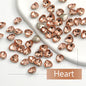 Acmore Crystal Light Padp Summer Style 3D Point Back More Shape Shiny Glass Crystal Nail Art Rhinestones