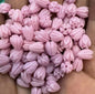 Acmore Crystal 9*6mm Hawaii Resin Jasmine Flower Beads for Jewelry Making Lavender Lilac Pikake Flower Acrylic Charms