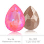 Colorful Drop Rhinestone Sewing Mocha Fluorescent Drop Crystal Stones for Clothes Jewelry Making Garment Decoration Rhinestones
