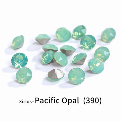 Acmore Crystal XIRIUS Chaton Shaped Opal Nail Art Rhinestones Bulk Wholesale Glass Crystals Bling Pointback Gems Jewelry Decorations