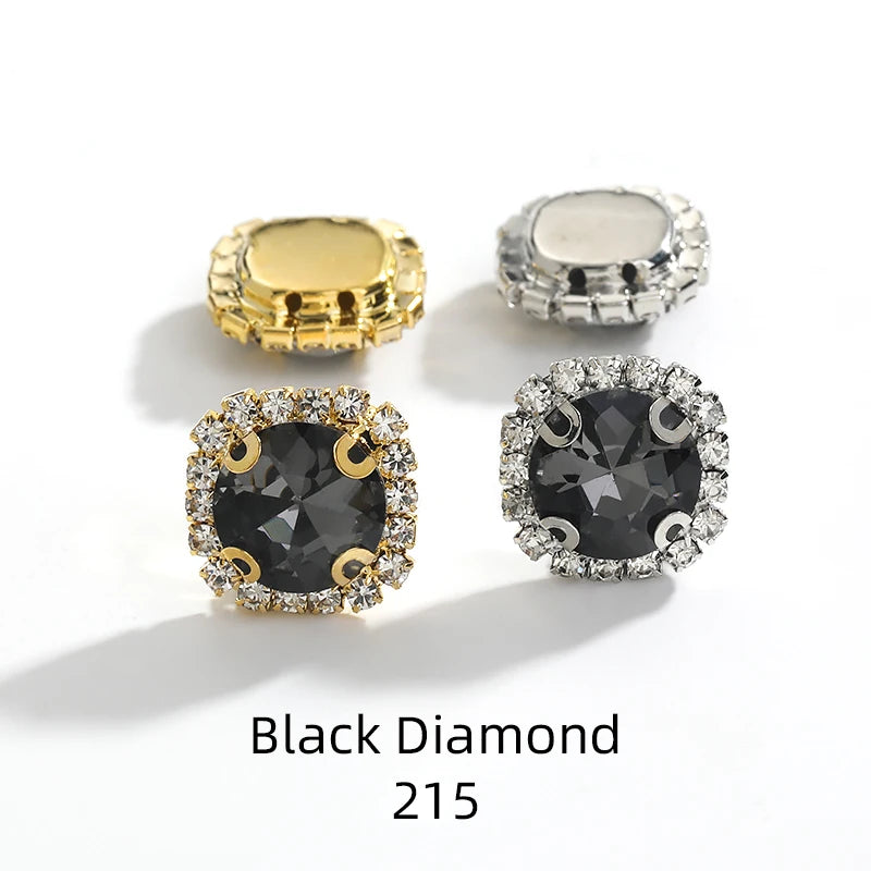 Acmore Crystal Wholesale Cheap Price Round Shape Glass Rhinestone With Claw Setting Stone for Garment Decoration