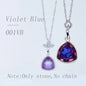 Acmore Crystal Fat Triangle Shape Shiny Color Stone Alloy Back Pendant Necklace Diy for Brooch Earring Brooch Bracelet Hair Accessories