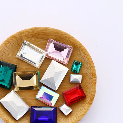 High Quality Jewelry Making Accessories Rectangular Rhinestones for Jewelry Decoration