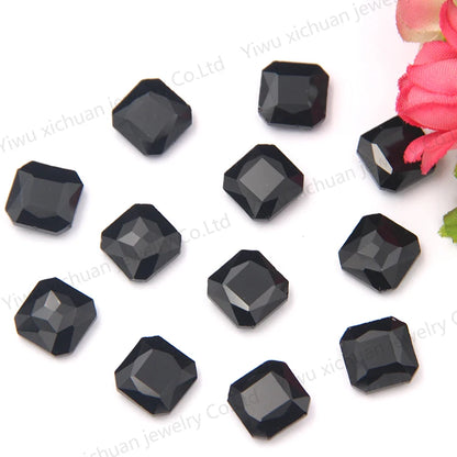 Acmore Crystal Shiny Crystal Nail Art Decoration Rhinestones Glass Sew on Rhinestones for GYM Dress
