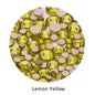 Acmore Crystal Gold Flat Back Round 40 Colors SS3-SS20 Mixed 3d Crystal ab Press on Nail Art Supplies Rhinestone Accessories