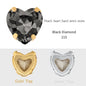 Crystal Ab Color Heart Shape Sewing Rhinestones With Golden Silver Claw Setting Peach Heart Hollow Claw Rhinestone