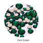 Acmore Crystal Gold Flat Back Round 40 Colors SS3-SS20 Mixed 3d Crystal ab Press on Nail Art Supplies Rhinestone Accessories