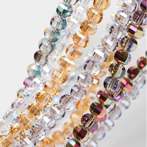 Acmore Crystal Wholesale Colorful Crystal Loose Bead 8mm Glass Beads DIY Handmade Loose Beads for Jewelry Making