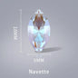 Acmore Crystal Fancy Loose Crystal Stones Glass Crafts Brand New Unfoiled Crystal Shimmer Glass Point Back Rhinestones for Bag Garment