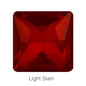 Hot Sale Square Fancy Stone Colorful Crystal Jewelry Point Back Rhinestones