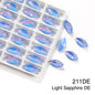 Xihcuan Wholesale Navette Shape Point Back Class Opal Mocha DE Rhinestones Glue on Clothes Fashion DIY Nail Art