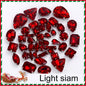 Acmore Crystal Christmas DIY Decoration Random Mixed Shapes Rhinestone With White k Stainless Steel Claw Setting Garment Accessories