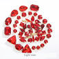 Acmore Crystal Mixed Shapes 12 Colors Loose Crystal Glass Stone With Golden Claw Setting DIY Sewing Fancy Sew on Claw Bead Rhinestone