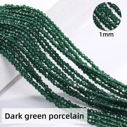 Acmore Crystal 1mm 20 Colors Loose Crystal Stones Jewelry Making Crafts Waist Necklace Earring Flat Beads DIY Deco Accessories