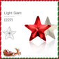 Acmore Crystal Christmas Series Star Shaped Crystal Stone Pointback Rhinestones Glass Nail Art Supplies Jewelry Decoration Diy Strass