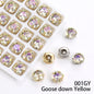 Acmore Crystal High Quality Cushion Shape Crystal Glass Sew on Copper Claw Rhinestones for Clothes Bags Sewing Accessories
