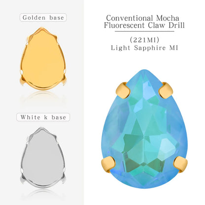 Metal Base Garment Decoration Glass Sew on Crystal Claw Rhinestone for Clothes Weeding Making Accessories