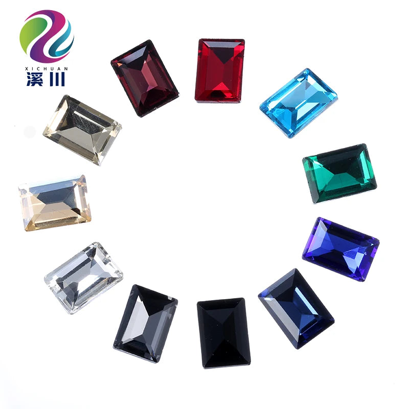 High Quality Jewelry Making Accessories Rectangular Rhinestones for Jewelry Decoration