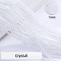 Acmore Crystal 1mm 20 Colors Loose Crystal Stones Jewelry Making Crafts Waist Necklace Earring Flat Beads DIY Deco Accessories