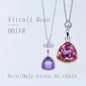 Acmore Crystal Fat Triangle Shape Shiny Color Stone Alloy Back Pendant Necklace Diy for Brooch Earring Brooch Bracelet Hair Accessories