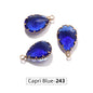 Acmore Crystal 13*18MM  Water Drop Transparent Crystal Glass Pendant with Claw Inlaid Rhinestone Pendant Accessories for Earrings & Necklace
