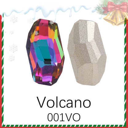 Acmore Crystal New Design Meteor Shaped Christmas Series Point Back Rhinestone K9 Glass Nail Art Supplies DIY Decoration Accessories