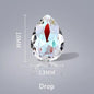 Acmore Crystal Fancy Loose Crystal Stones Glass Crafts Brand New Unfoiled Crystal Shimmer Glass Point Back Rhinestones for Bag Garment
