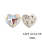 Acmore Crystal New Design Heart Shape K9 Glass Beads Point Back Fancy Loose Rhinestone for Clothing Accessories Wedding Dress