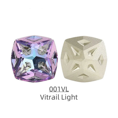 Acmore Crystal Cushion Shape Star Meteorite Series 12 /18mm K9 Glass Pointback Crystal Stones Rhinestones Jewelry Making Garment