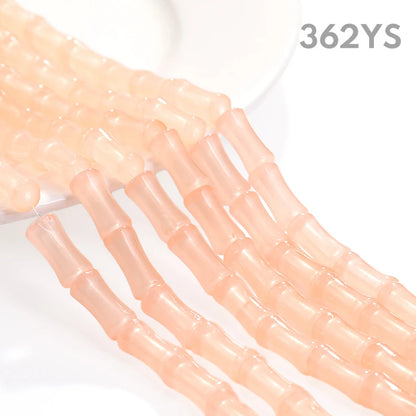 Acmore Crystal  Factory Sale 6*13mm Beads Bamboo Joint Bulk  Glass Crystal Loose Beads for Necklace Making DIY Jewelry