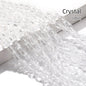 Acmore Crystal  6*8MM Water Drop Loose Stone Glass Crafts Waist Faceted  Crystal Beads Jewelry Finding Accessories for Necklace Earring