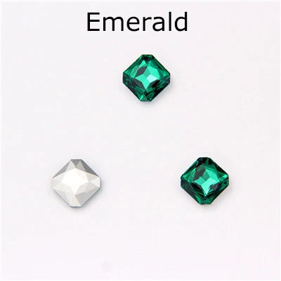 Acmore Crystal Shiny Crystal Nail Art Decoration Rhinestones Glass Sew on Rhinestones for GYM Dress