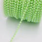 Acmore Crystal  4mm Craft Imitation Pearl Beads Cotton Line Chain for DIY Wedding Party Decoration Party Jewelry Findings Accessories