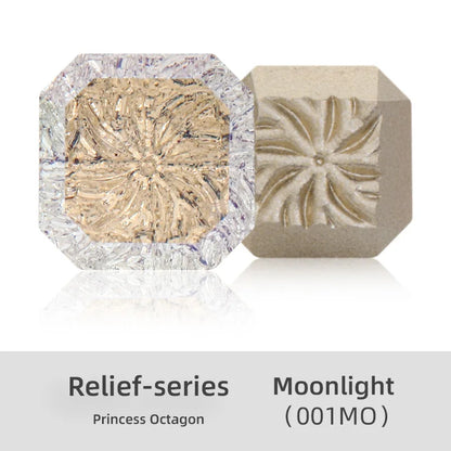 10mm Luxury Relief Princess Octagon Stones Customized Diamonds Glass Princess Shape Diamond Square Rhinestone