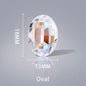 Acmore Crystal Fancy Loose Crystal Stones Glass Crafts Brand New Unfoiled Crystal Shimmer Glass Point Back Rhinestones for Bag Garment