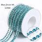 Acmore Crystal Hot Sale SS4-SS12 MI Series Color Shiny Round Stone Glass Silver Claw Rhinestones Chain Art Supplies DIY Accessories