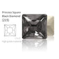 Acmore Crystal Hot Sale Black Diamond Series Crystal Stone Pointback Rhinestones Loose Glue on for Nails Clothes Decoration