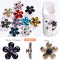 Acmore Crystal Alloy Flower Series 7 Styles High Quality Sew on Crystal Stone DIY Accessories for Summer Beach Hole Shoes Rhinestones