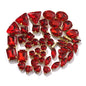 Acmore Crystal Factory Sale Mixed Shapes Crystal Glass Sew on Rhinestone With Gold Claw for DIY Jewelry Hair Clips Wedding Dress